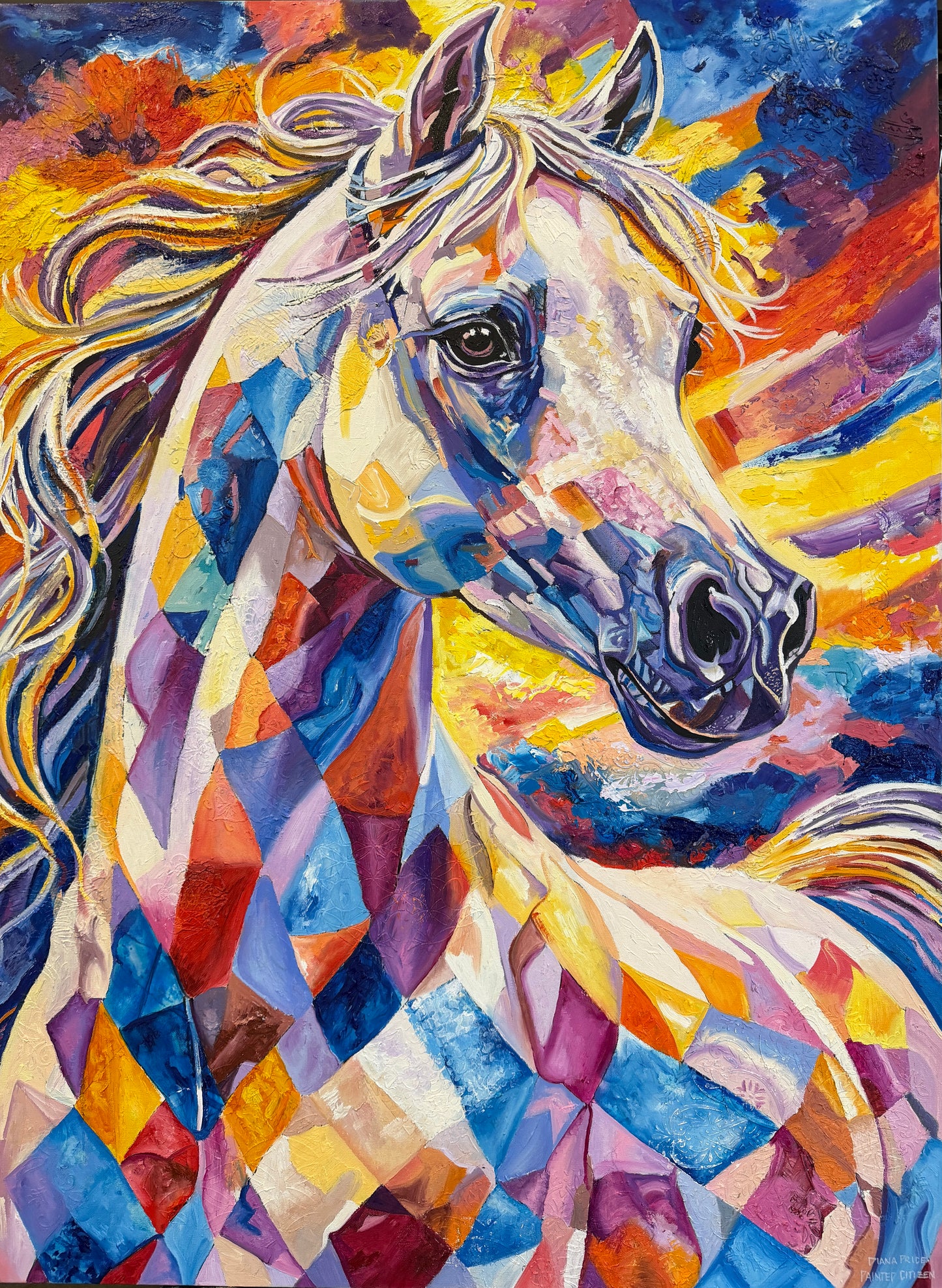 "Untamed" 48 x 36 oil on canvas